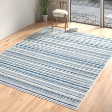 Product image of Beachcrest Home Bellino Striped Denim 7.10-Foot by 10.2-Foot Area Rug