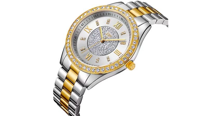 A gold and silver JBW watch