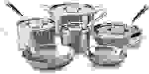 Product image of All-Clad D5 5-Ply Brushed Stainless Steel Cookware Set 