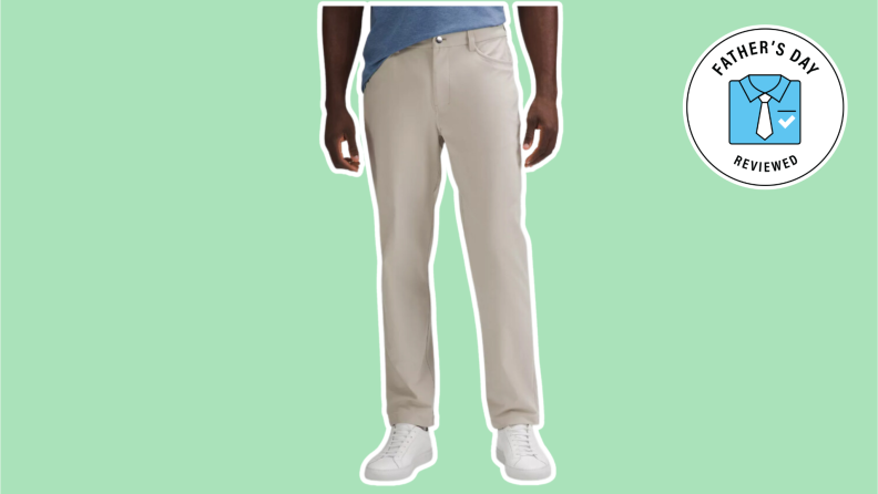 A man wearing lululemon ABC pants