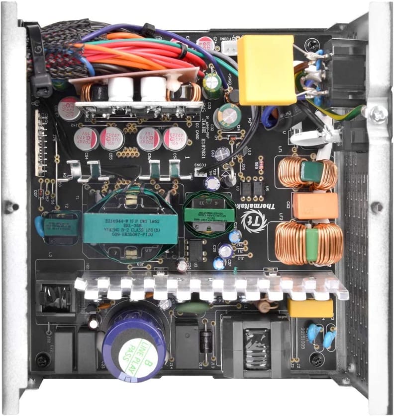 In inside look to a power supply's internal components