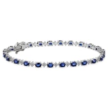 Product image of Oval Sapphire And Round Diamond Bracelet