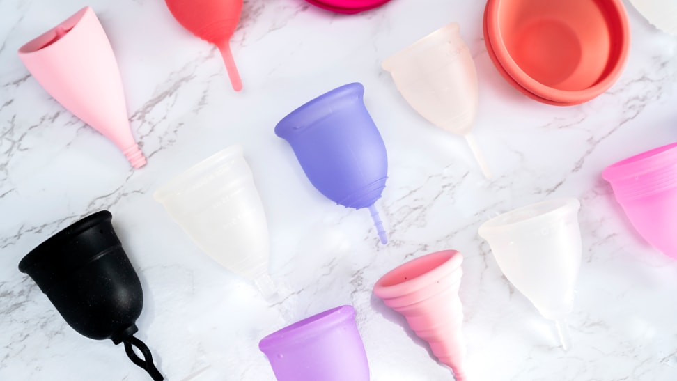 Intimina Lily Cup Size B - Thin Menstrual Cup, Period Cup with up