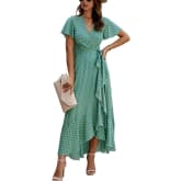 Product image of Ecowish Women’s Bohemian Wrap Maxi Dress