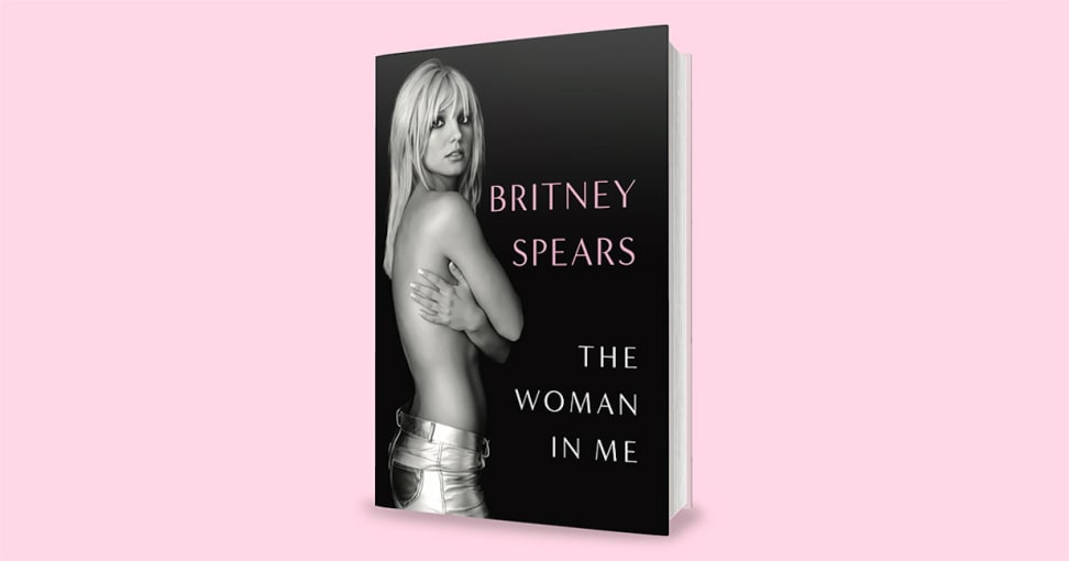 Britney Spears memoir on pink background