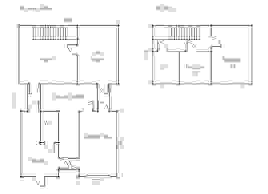 Ground floor on the left and "1st floor"—or as we call it stateside, "2nd floor"—on the right