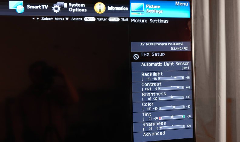 Sharp UD27 menu