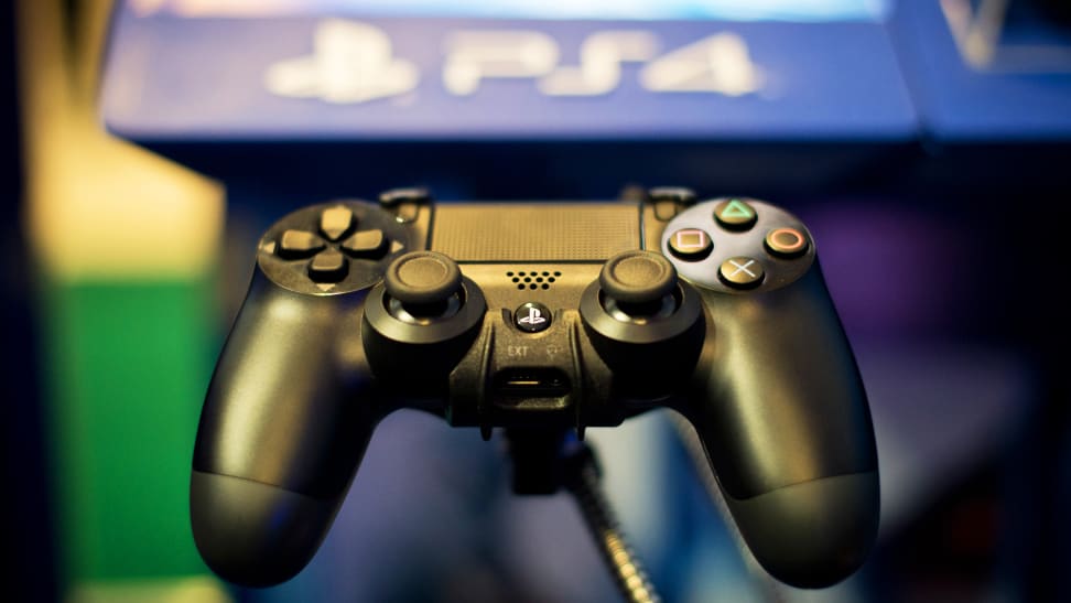 A Playstation 4 Dualshock controller