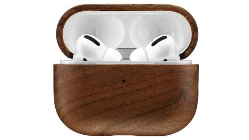 wooden airpods case