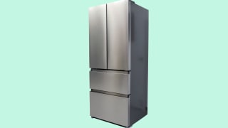 The Hisense HRM145N6AVD French-door Refrigerator sitting in the Reviewed labs.