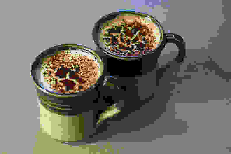 hot chocolate in mugs