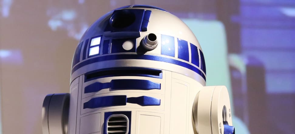 R2-D2 is now a remote-controlled moving refrigerator.
