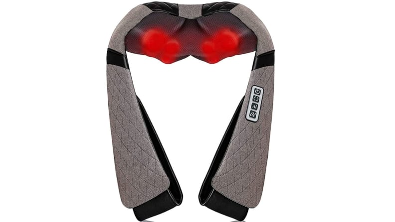 A heated shiatsu massager for stress-melting relief, any time!