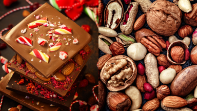8 delicious homemade gift ideas you can ship in the mail, including peppermint barks, roasted nuts, and more.