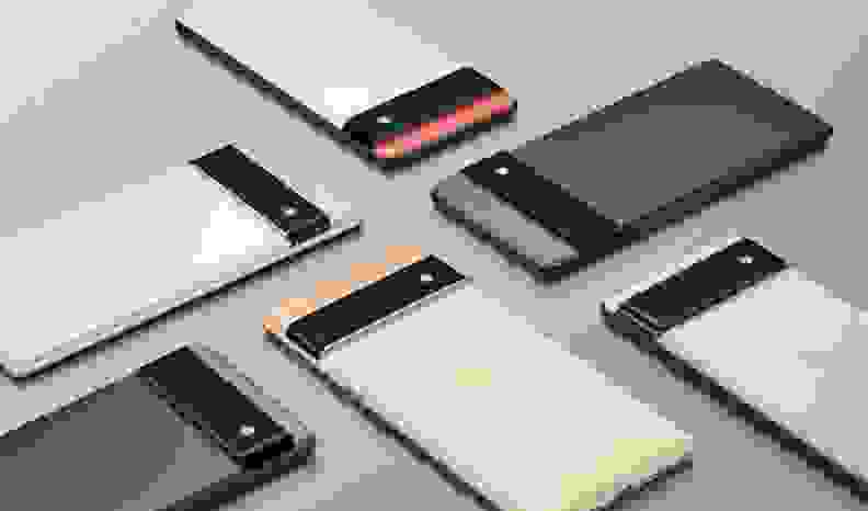 A group of Google Pixel 6 smartphones face down with various color platings.