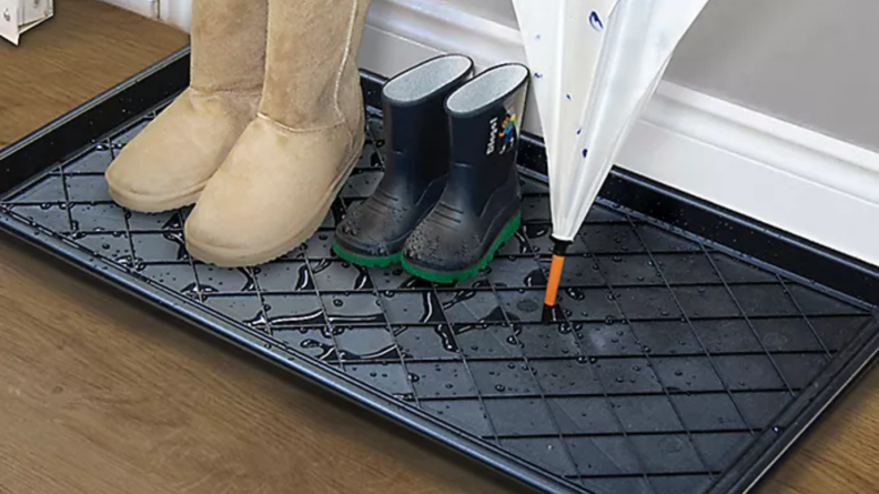 This boot tray is simple and affordable—what more could you ask for?