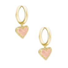 Product image of Ari Heart Gold Huggie Earrings