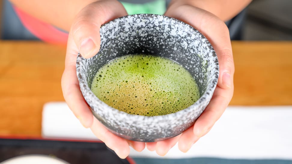 Here are all the tools commonly used when making matcha