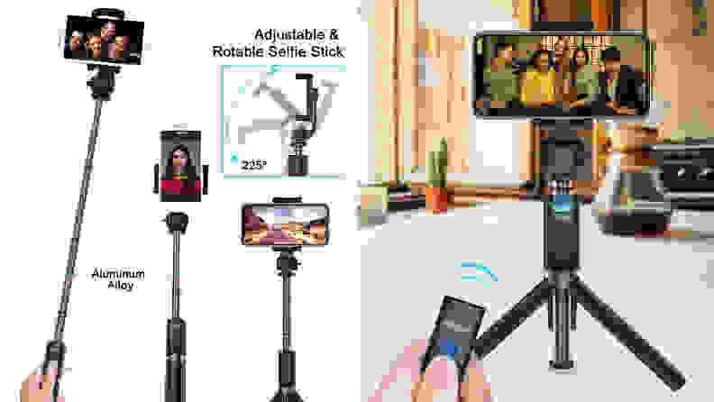 If you're going to buy a selfie stick, you might as well get one that's also a tripod and a remote.