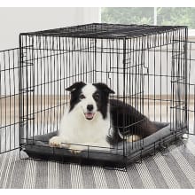 Product image of Top Paw Double Door Folding Wire Dog Crate with Divider Panel
