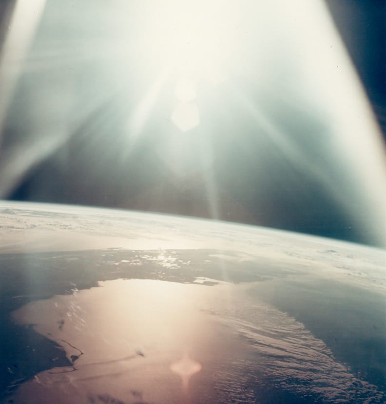 Florida Peninsula looking East, Apollo 7, October 1968.
