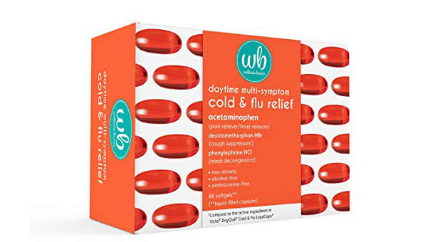 Wellness Basics Multi-Symptom Daytime Cold & Flu Relief Softgel