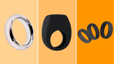 A collage of three different cock rings from T-Language, Lalo and TCSR.