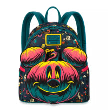 Product image of Mickey Mouse Halloween Glow-in-the-Dark Loungefly Mini Backpack
