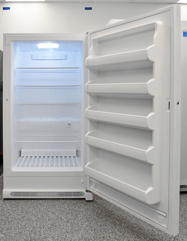 Lots of shelves are available inside the Frigidaire FFFH17F2QW to help organize your food.