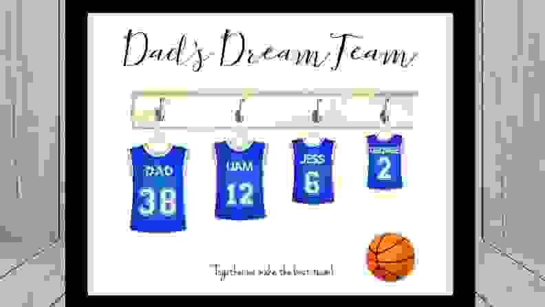 Dad's Dream Team Print