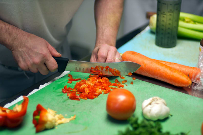 Cutting Up Vegetables