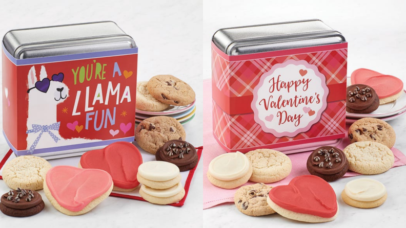 Cheryl's Valentine's Day cookie tins