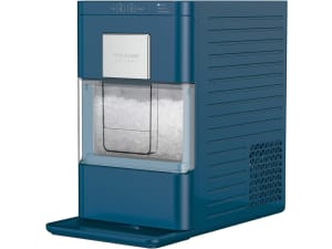 Close up photo of ice with scooper.