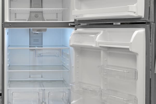 The Whirlpool WRT311FZDM's accessible, clean-looking interior is always a welcome sight in a fridge.