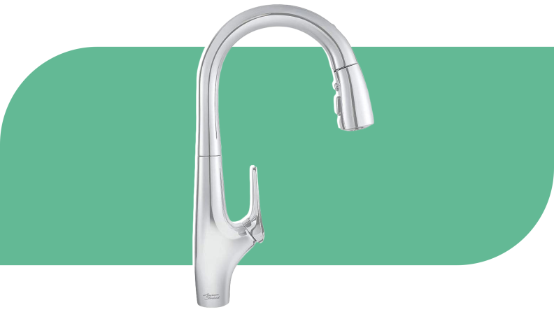 Silver faucet system from American Standard.