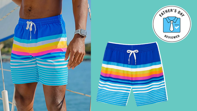 Best gifts for dad: Chubbies men's Newports stretch swim trunks
