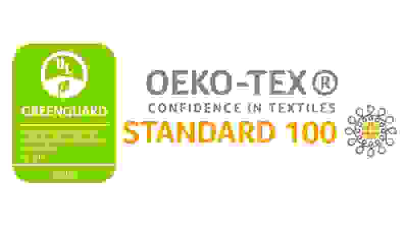Greenguard and Oeko-Tex Standard 100 seals