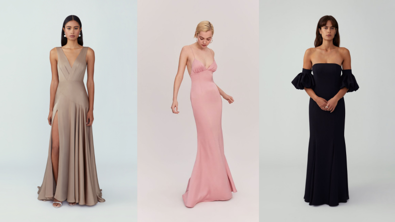 women modeling bridesmaid dresses