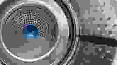 The interior of a conventional dryer