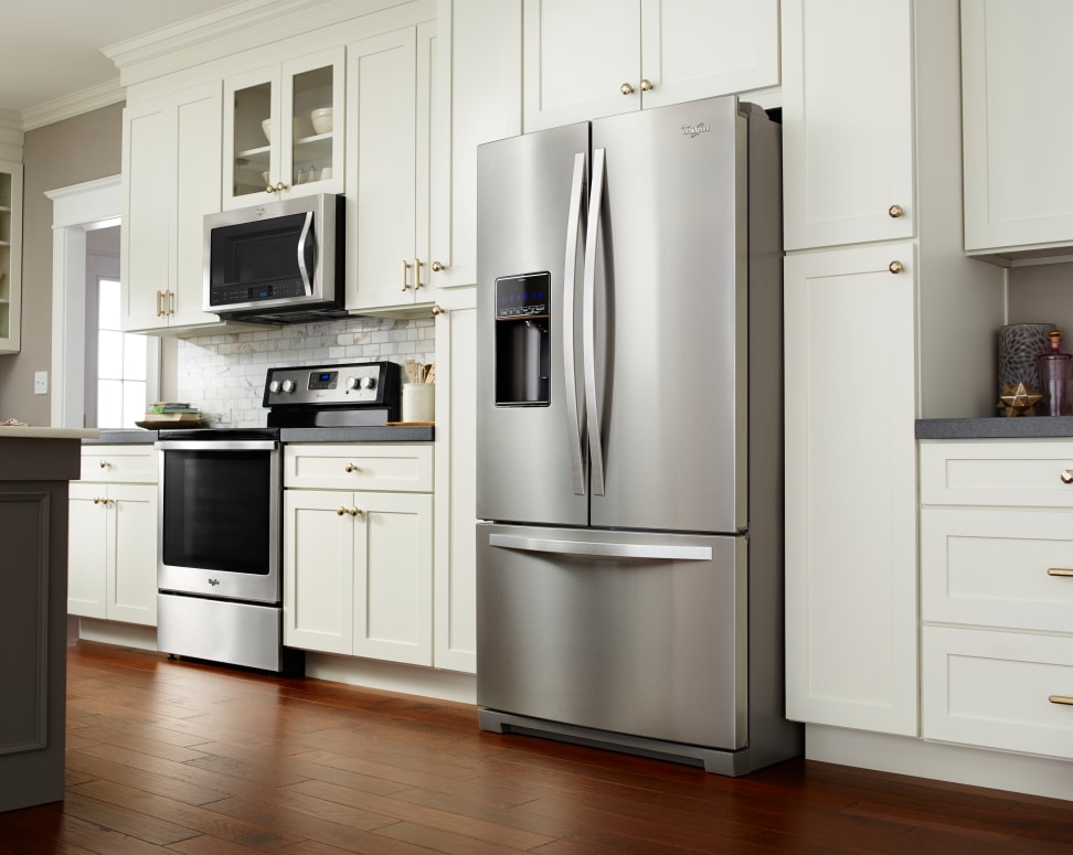 A kitchen with stainless steel appliances