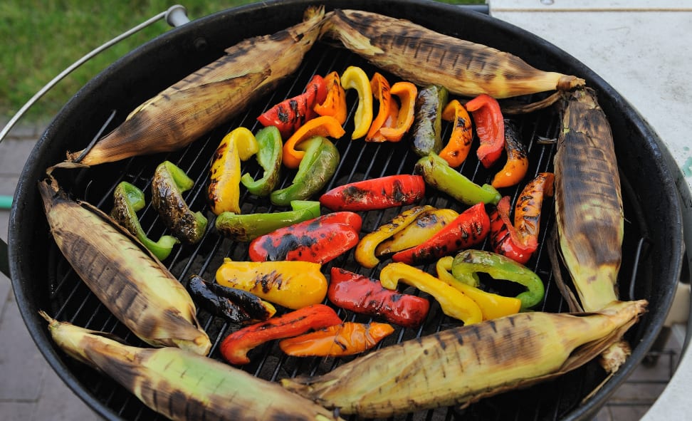 Vegetables on a grill