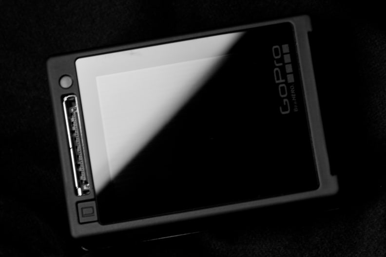 A photograph of the GoPro Hero 4 Silver's screen