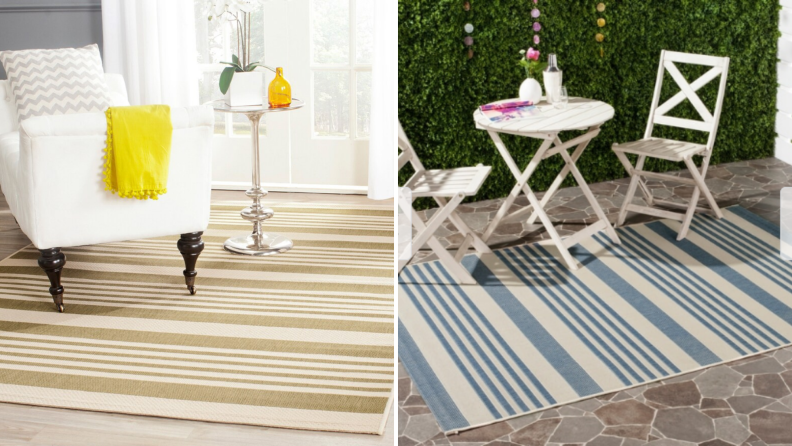 Two Safavieh Courtyard rugs in polypropylene