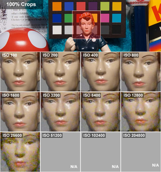 You'll want to stay south of ISO 1600 to preserve fine details.