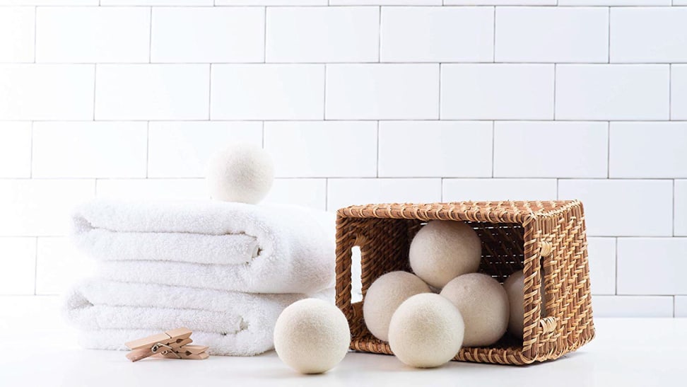 The Woolzie dryer balls promise shorter cycles and less wrinkles.