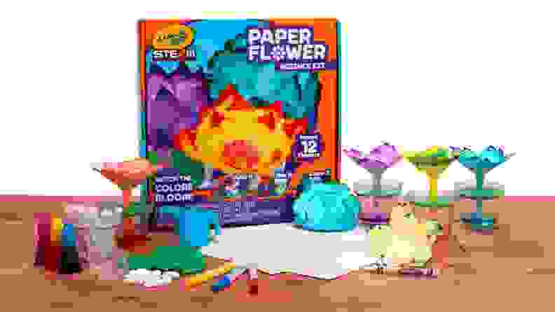 Crayola paper flower crafting kit