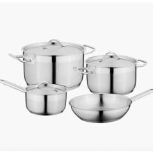 Product image of BergHOFF Silver Hotel Stainless Steel Cookware 7-Piece Set