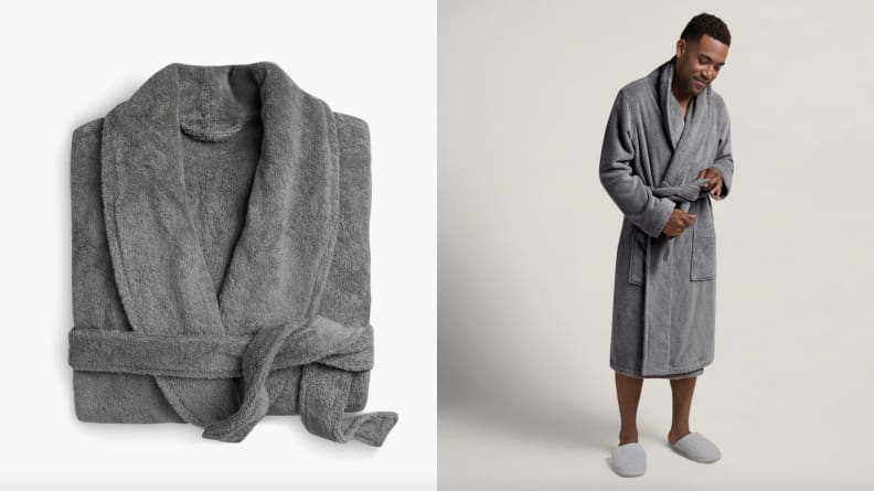 Man wearing Parachute robe