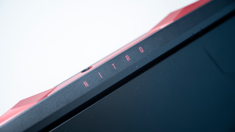 Closeup of logo on back of chassis