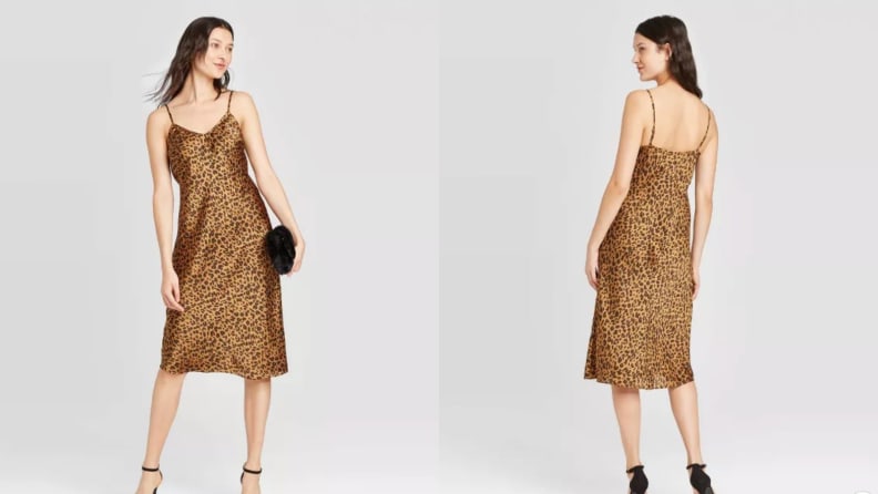 satin slip dress